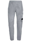 Men's Lens Wappen Chrome R Track Pants Gray - CP COMPANY - BALAAN.