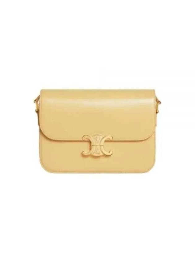 Classique Triomphe Shiny Calfskin Shoulder Bag Pollen - CELINE - BALAAN 2