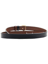 TB Reversible Leather Belt Black Tan - BURBERRY - BALAAN 5