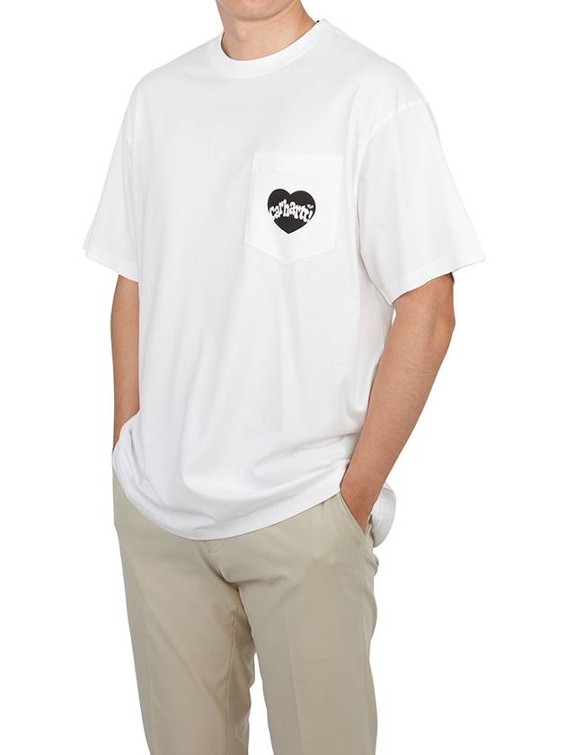 24 F W Carhartt Cotton T-Shirt WITH FRONTAL AMOUR LOGO I03367500AXX B0651173280 - CARHARTT WIP - BALAAN 5