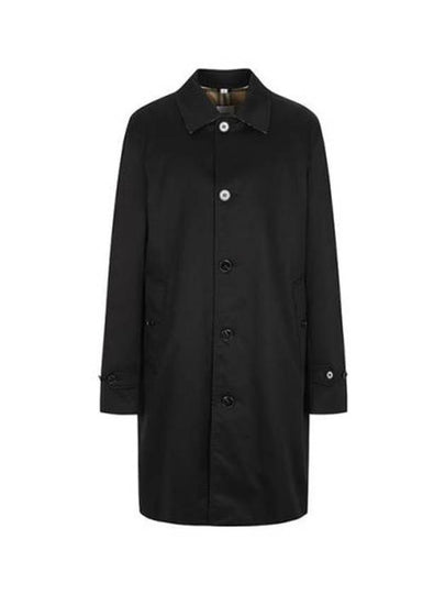 Cotton Inner Check Single Coat Black - BURBERRY - BALAAN 2