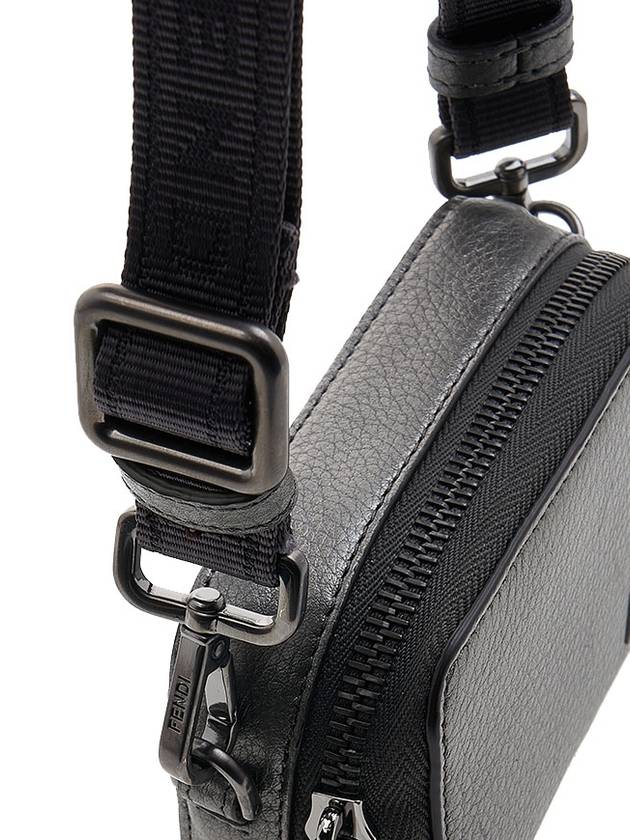 Baquette Logo Cross Bag Grey - FENDI - BALAAN 9