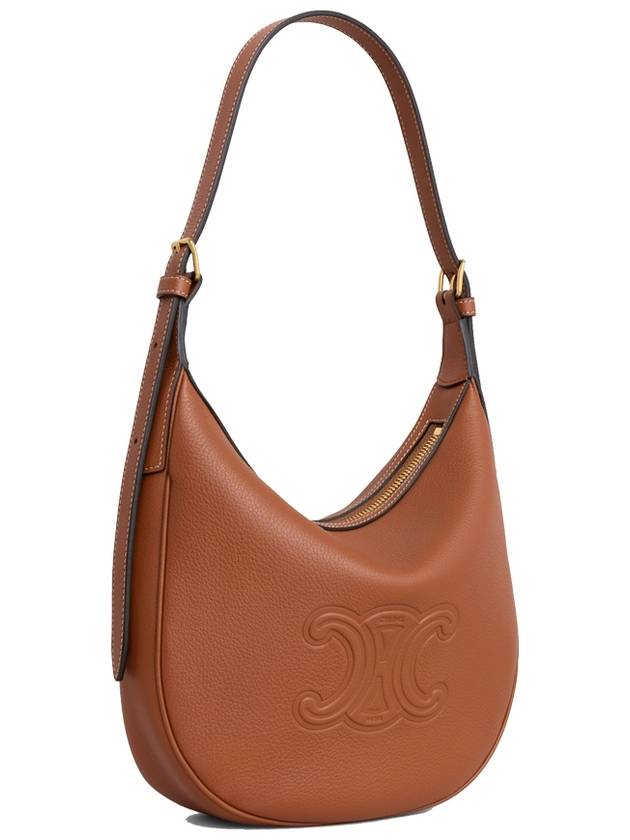 Heloise Cuir Triomphe Small Supple Calfskin Shoulder Bag Tan - CELINE - BALAAN 4