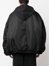 Reversible Bomber Jacket Black - VETEMENTS - BALAAN 7