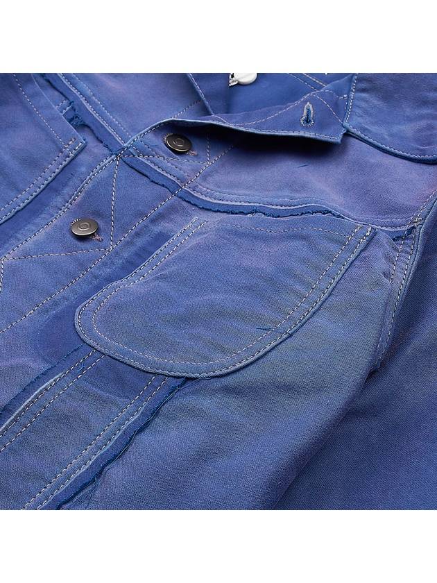 Worker Moleskin Jacket Cobalt Blue - MAISON MARGIELA - BALAAN 10