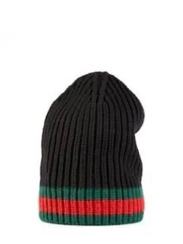 Web Wool Beanie Black - GUCCI - BALAAN 2