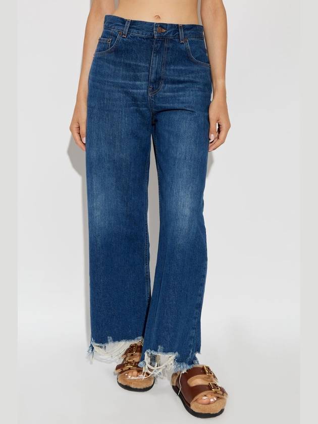 Chloé Jeans With Vintage Effect, Women's, Navy Blue - CHLOE - BALAAN 3