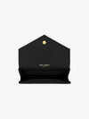 Monogram Envelope Small Half Wallet Black Gold - SAINT LAURENT - BALAAN 5