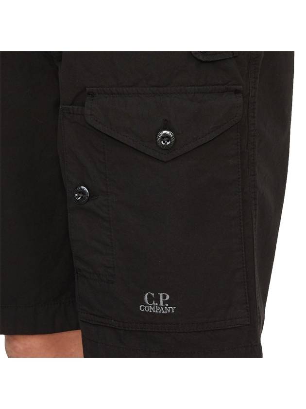 Men's Cargo Shorts Black - CP COMPANY - BALAAN 11