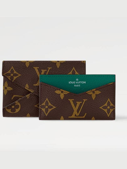 Card Wallet Kirigami Holder Monogram Borneo Green M12865 - LOUIS VUITTON - BALAAN 2