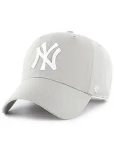 NY Big Logo New York Yankees Ball Cap Grey - 47BRAND - BALAAN 1