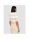 Striped mock neck half sleeve knit JF006677 1282 - JOSEPH - BALAAN 3