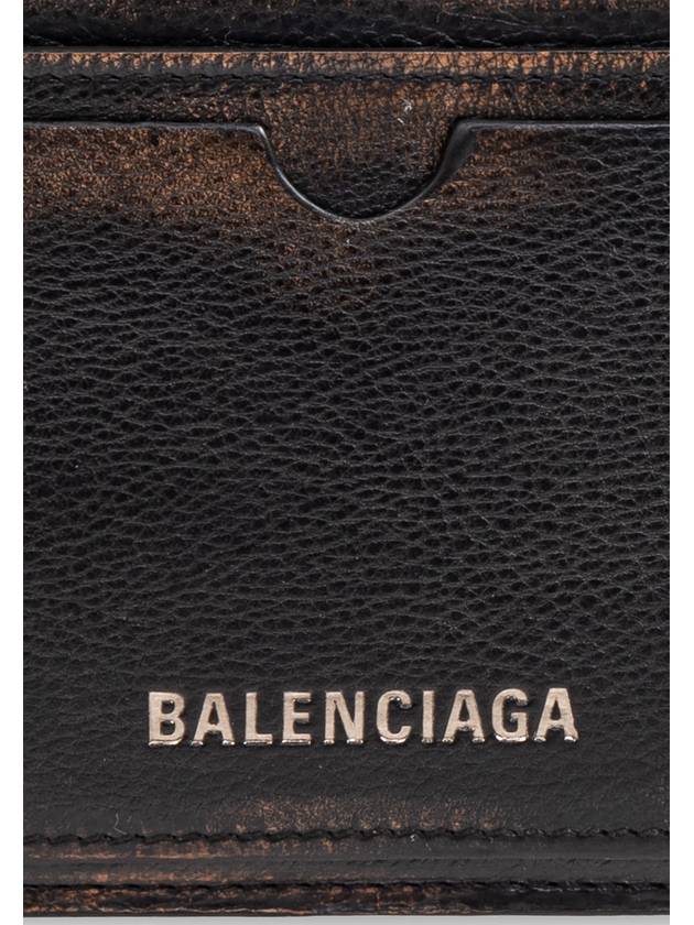 Balenciaga Leather Card Holder, Men's, Brown - BALENCIAGA - BALAAN 5