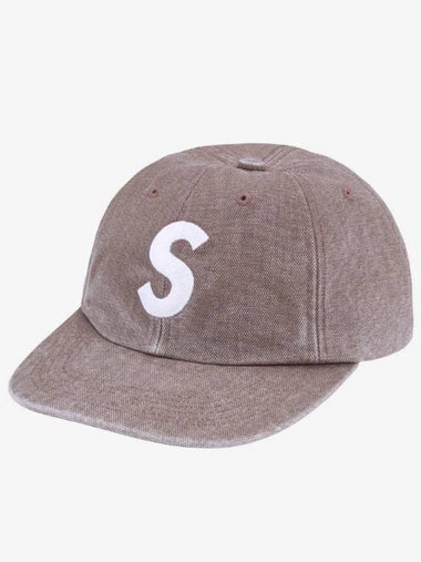 Pigment S Logo 6 Panel Cap Khaki FW24H28 - SUPREME - BALAAN 1