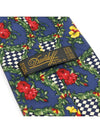 Davidoff 100 silk blue flower pattern tie - ETC - BALAAN 7