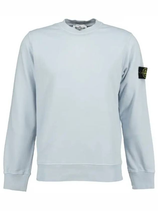 Wappen Patch Garment Dyed Sweatshirt Light Blue - STONE ISLAND - BALAAN 2