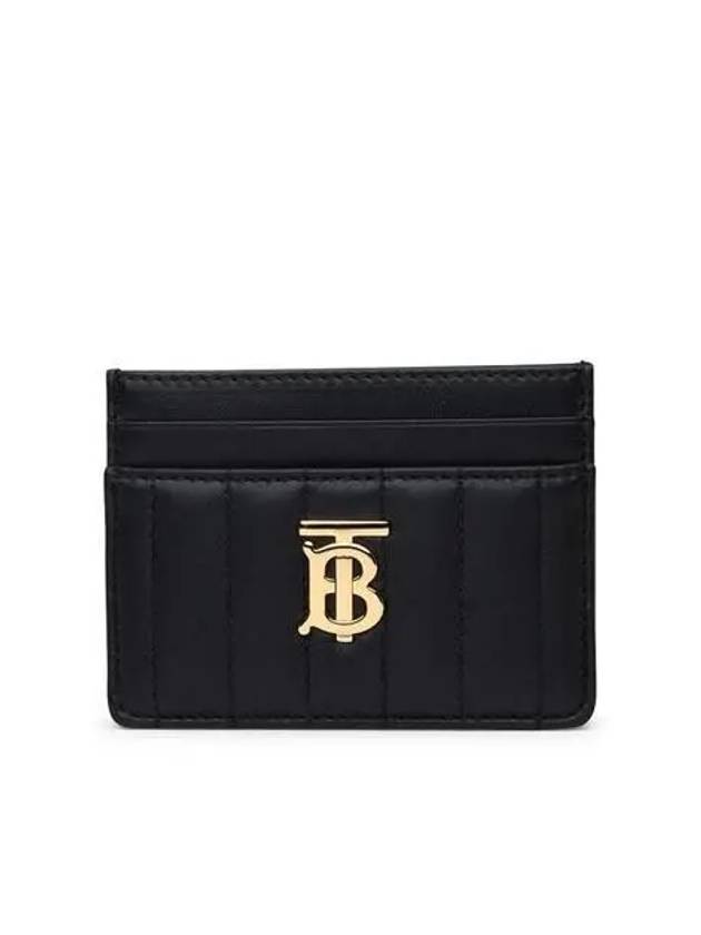 Quilted Leather Lola Card Case Black Light Gold - BURBERRY - BALAAN 3