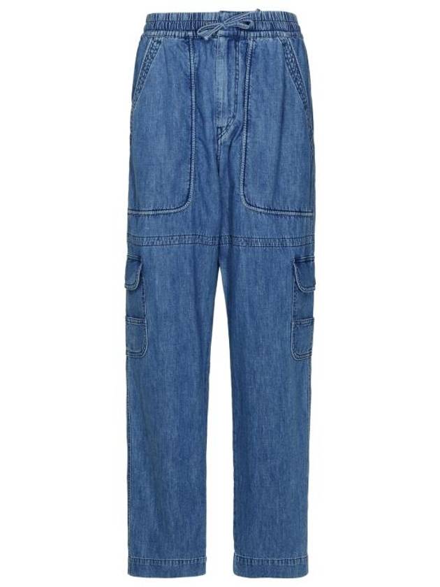 Vanni Cargo Denim Jeans Blue - ISABEL MARANT - BALAAN 1