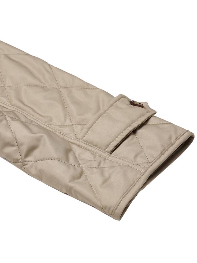 Diamond Quilted Thermoregulated Jacket New Chino Beige - BURBERRY - BALAAN 11