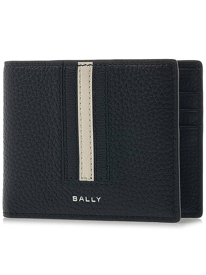 Logo Bifold Leather Half Wallet Black - BALLY - BALAAN 2