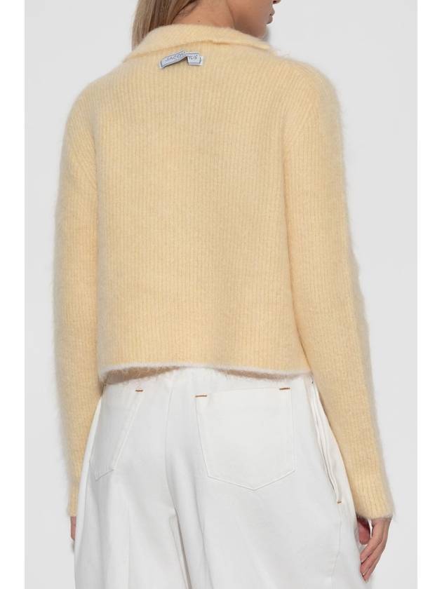 Jacquemus Mohair Sweater, Women's, Yellow - JACQUEMUS - BALAAN 4