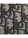 Oblique Jacquard Grained Leather Card Wallet Black - DIOR - BALAAN 4