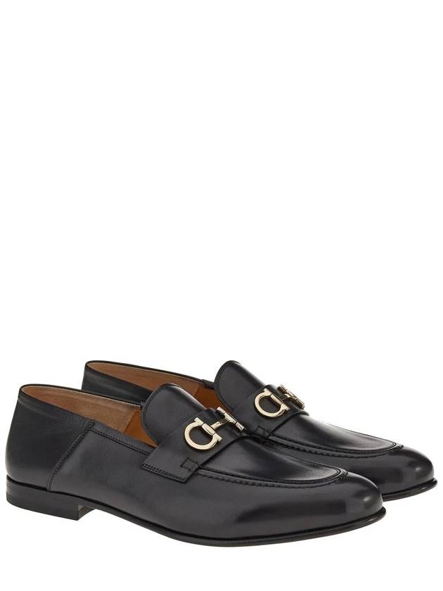 Gancini Ornament Loafer Black - SALVATORE FERRAGAMO - BALAAN 3