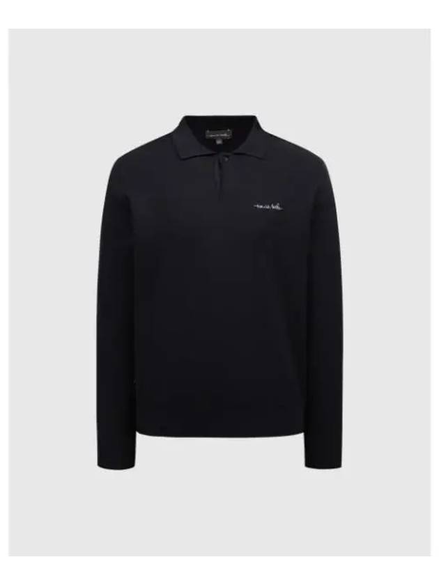 TRAVISMATHEW Men s Long Sleeve Collar Sweater Navy - TRAVIS SCOTT - BALAAN 1