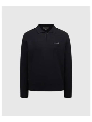 TRAVISMATHEW Men s Long Sleeve Collar Sweater Navy - TRAVIS SCOTT - BALAAN 1