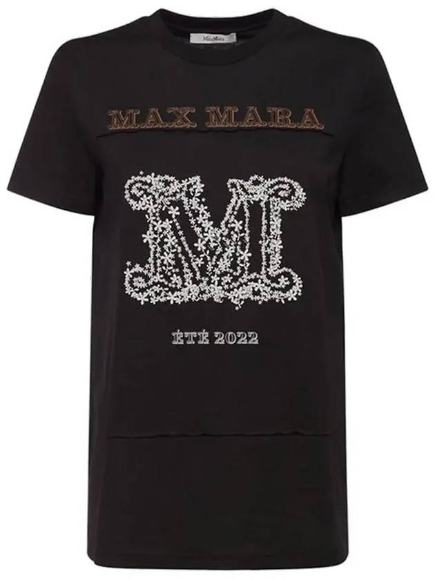 13th Anniversary Key Logo T shirt Black 19410422 012 - MAX MARA - BALAAN 2