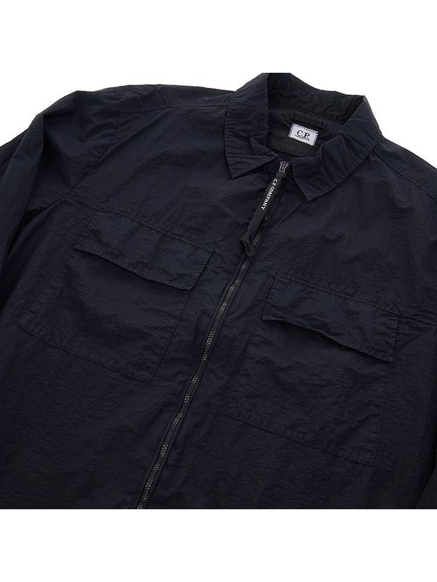 Chrome R Lens Wappen Overshirt Zip-Up Jacket Navy - CP COMPANY - BALAAN 8