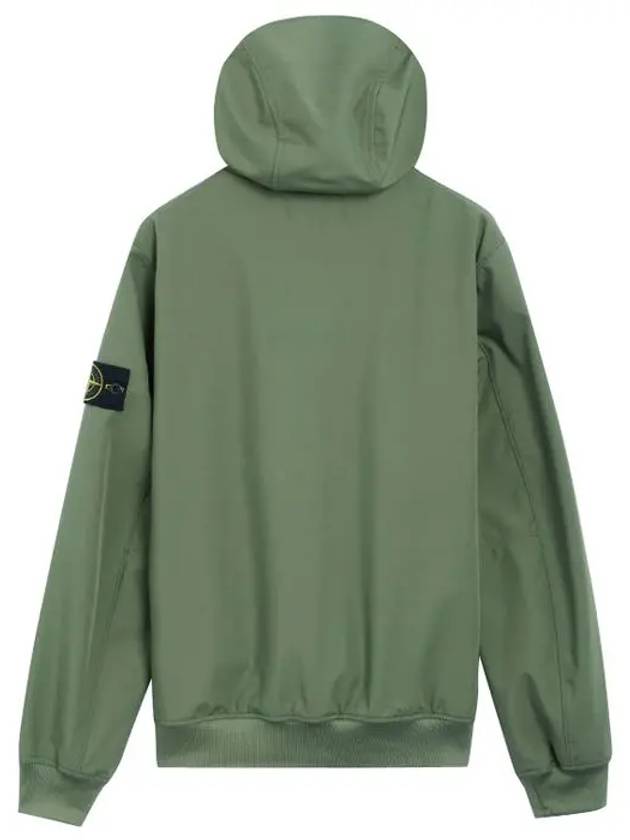 Light Soft Shell R E Dye Technology In Recycled Polyester Hooded Jacket Green - STONE ISLAND - BALAAN 3