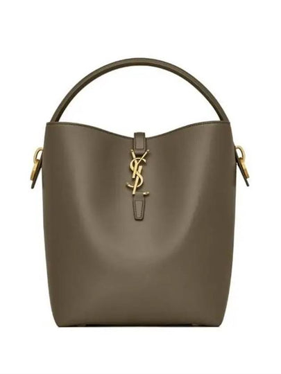 Le 37 Leather Bucket Bag Deep Musk - SAINT LAURENT - BALAAN 2