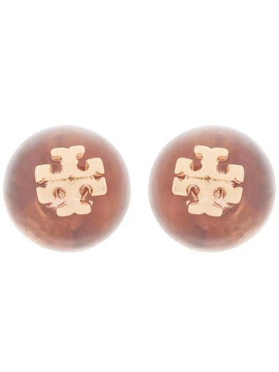 Logo resin stud earrings 160230650 - TORY BURCH - BALAAN 2