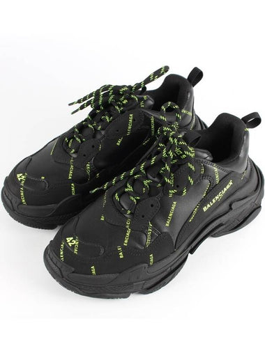 Triple S Multi Logo Black 42 - BALENCIAGA - BALAAN 1