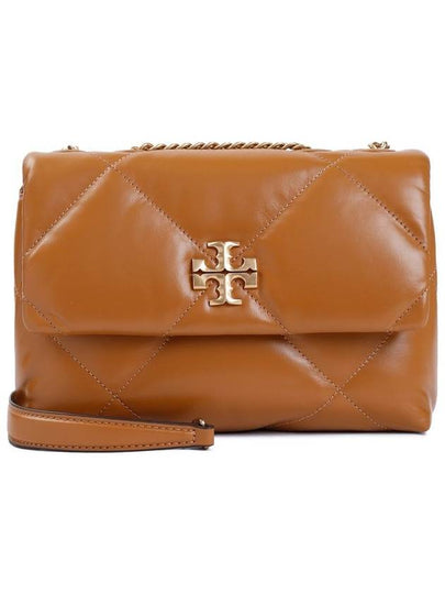 Kira Diamond Quilted Shoulder Bag Brown - TORY BURCH - BALAAN 2