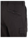 Light Stretch Cotton Bermuda Shorts Black - STONE ISLAND - BALAAN 5