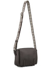 Military Leather Messenger Bag Dark Grey - LOEWE - BALAAN 3