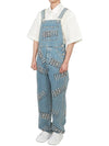 Cotton Dungaree Jeans Blue - GUCCI - BALAAN 3