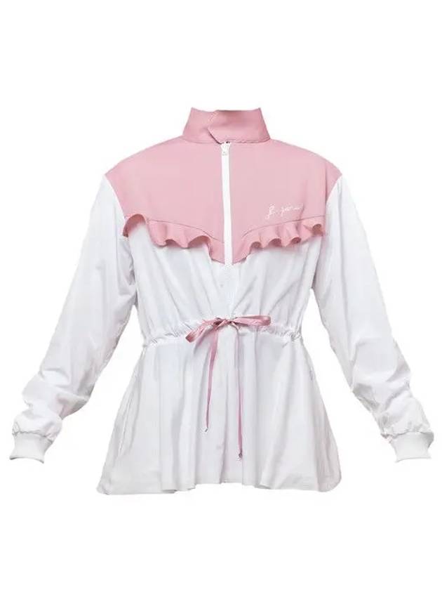 Frill Oblique Windbreaker White - J JANE - BALAAN 2