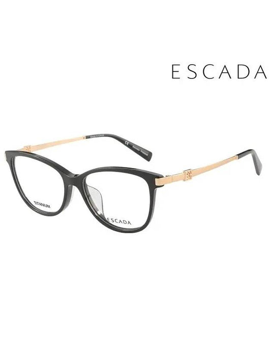 Glasses Frame VES A40F 0A01 Round Titanium Men Women - ESCADA - BALAAN 2