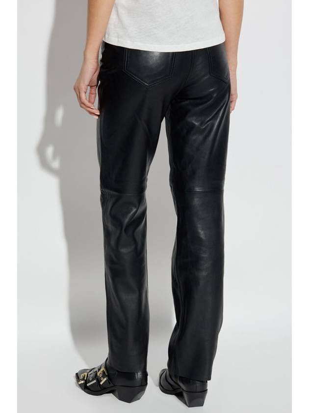 AllSaints Leather Pants Saige, Women's, Black - ALLSAINTS - BALAAN 4