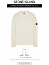 Wappen Patch Crew Neck Knit Top Off White - STONE ISLAND - BALAAN 3