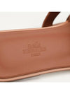 Oran Calfskin Slippers Gold Piqures Ecrues - HERMES - BALAAN 4