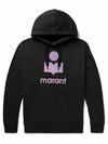 Mansel Big Logo Hoodie Faded Black - ISABEL MARANT - BALAAN 2