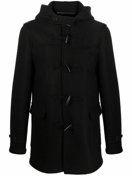 Tteokbokki Duffel Coat Black - SAINT LAURENT - BALAAN 1
