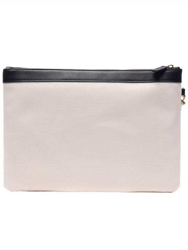 Flat Jumbo Clutch Bag Ivory - BALENCIAGA - BALAAN 5