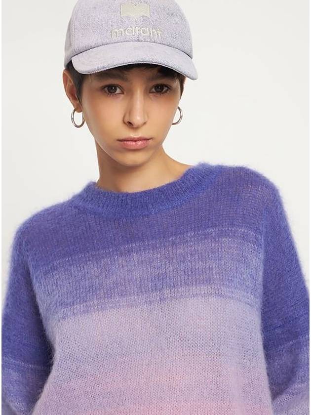 Tyrone Logo Ball Cap Lilac CQ001XHA A1C10J 86CL - ISABEL MARANT - BALAAN 3