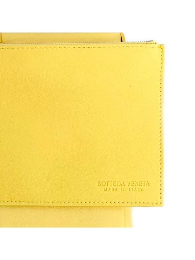 S BV Intrecciato Arco Leather Tote Bag Small Sherbet - BOTTEGA VENETA - BALAAN 7