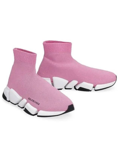 Speed ​​2.0 High Top Sneakers Pink - BALENCIAGA - BALAAN 2